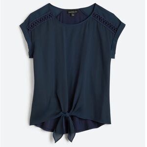 Fortune + Ivy Tabitha Crochet Detail Blouse